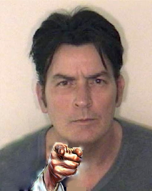 charlie sheen mugshot. Charlie Sheen: i Want YOU!